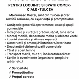 Prestator servicii casnice curatenie, electrica constructii curatat gradini